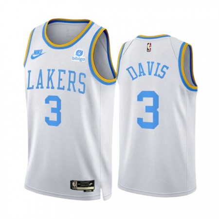 Los Angeles Lakers Anthony Davis 3 2022-23 Classic Edition Valkoinen Miesten Pelipaidat Swingman